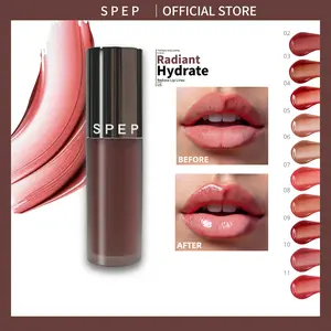 SPEP Mirror Glass Lip Gloss | Hydrating Plumping Liquid Lipstick & Serum Hybrid | Exfoliates Dead Skin & Reduces Lip Lines | Long-Lasting High Shine Moisture | Sensitive Skin Friendly,0.18fl.oz/5.2ml