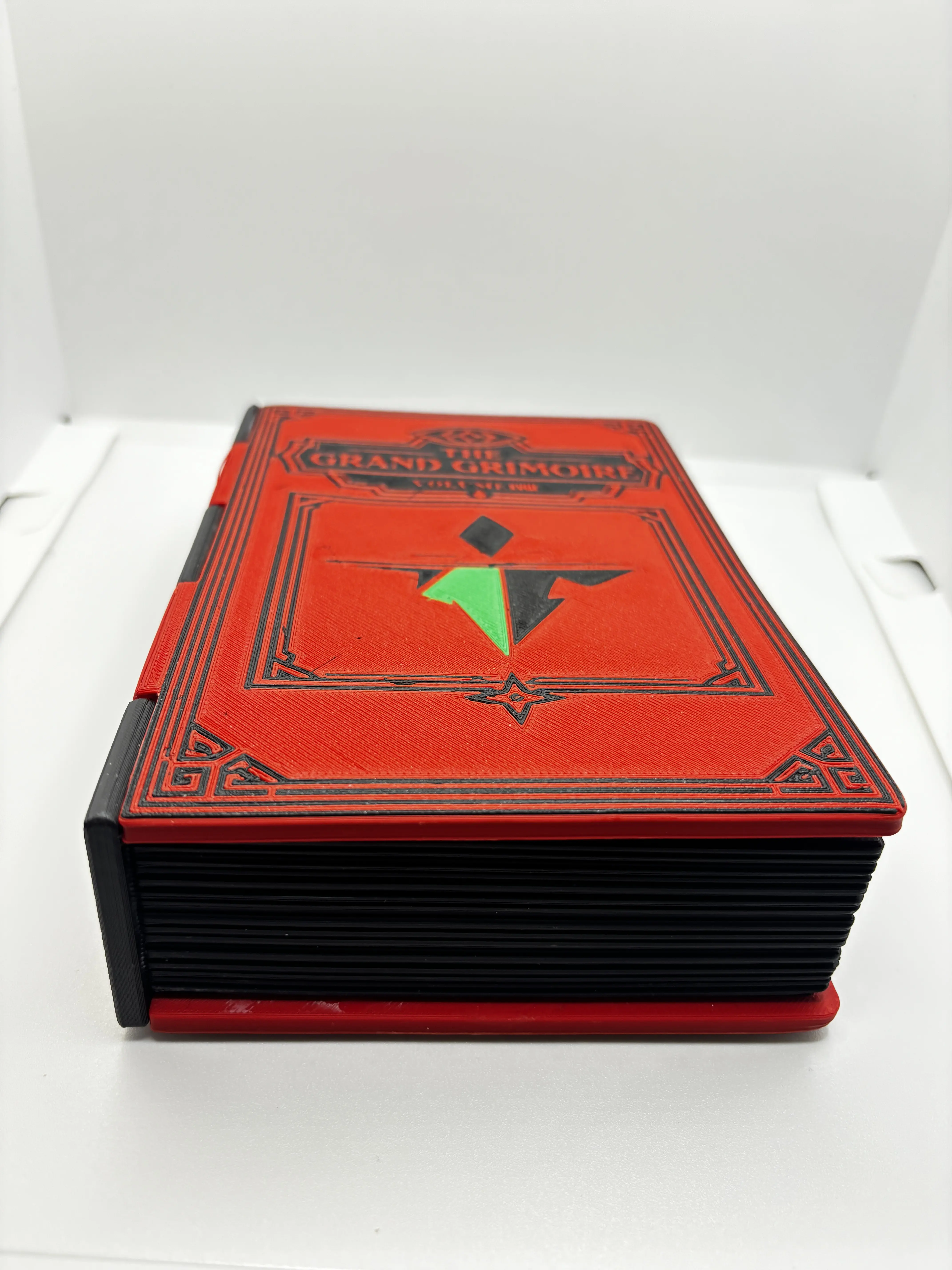 Phoenix Forge 3D Studio Grand Grimoire Clan Deck Box - Custom Design and Color - Durable and Reliable - Holds 100+ Cards - Premium 3D Print - Jund Power - Made for Commanders - Crafted for Victory