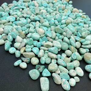 Natural Amazonite Crystal Tumbled Stones Aroma Diffuser Stones for Fish Tank Landscaping DIY Decor  Craft Materials