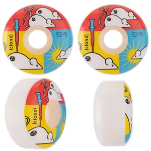 DNA Clone Skateboard Wheels 53mm 99A White DNA Clone Skateboard Wheels 53mm 99A White