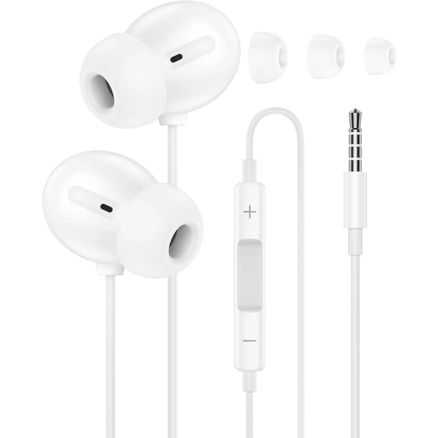 3.5mm Headphones Wired in-Ear Earbuds for Apple iPhone/iPad/iPod, Wired Earbuds with Mic Volume Control 3.5mm Jack Earphones Headphones HiFi Stereo Ear Buds for Galaxy, Google, Laptop, PC Gaming, PS5