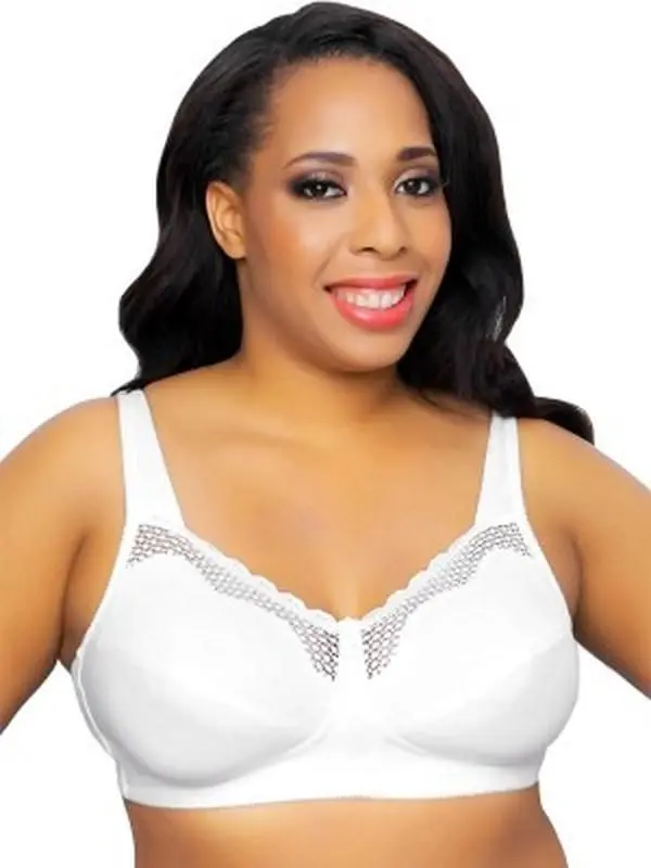 5100535 Exquisite Form Fully Cotton Soft Cup Bra With Lace