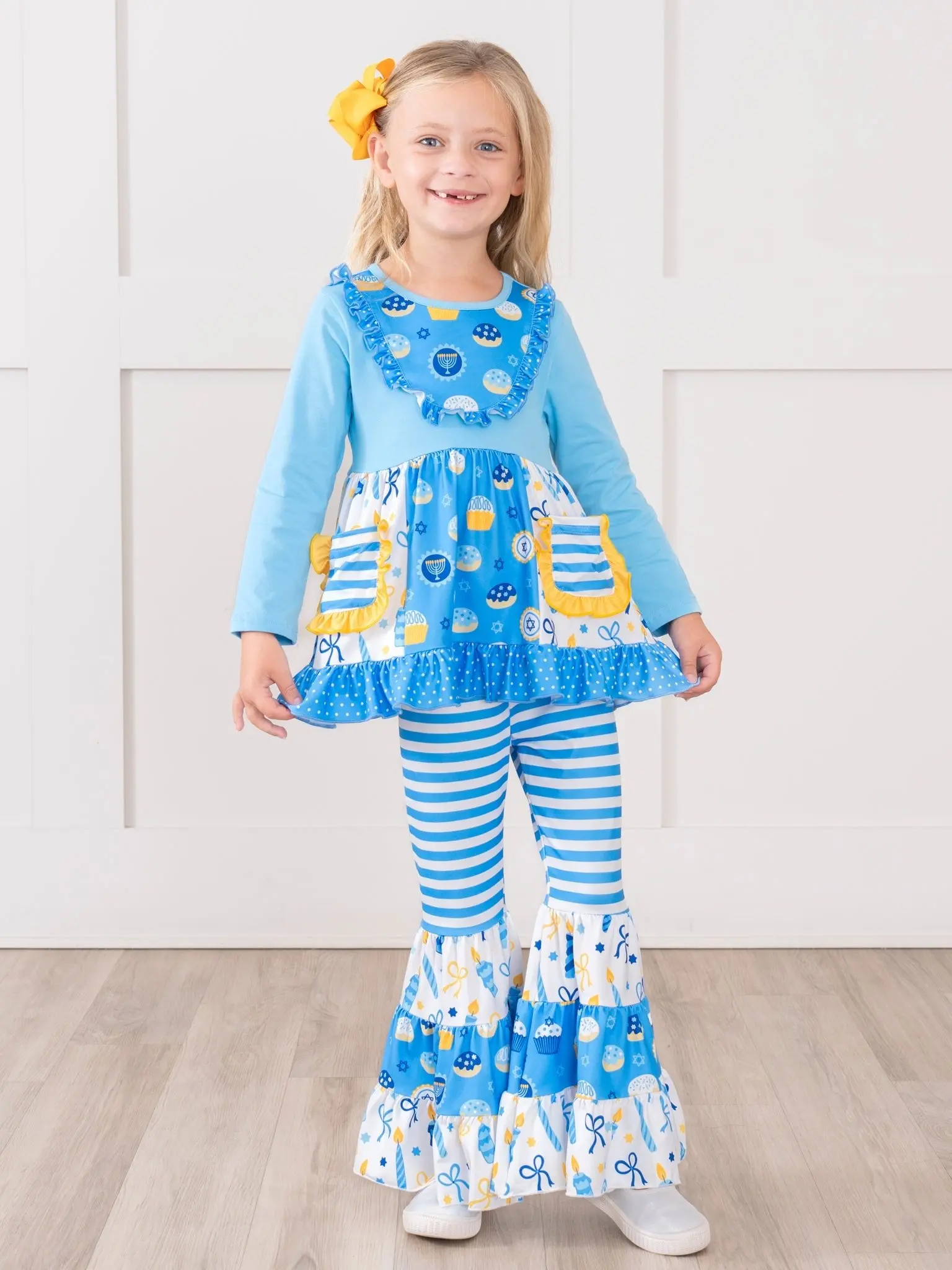 Hanukkah Pocket Flara Bells Outfit