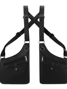 Tactical Multifunctional Chest Bag, Tactical Crossbody Bag, Outdoor Sports Underarm Bag, Fashion Dual Shoulder Backpack, Unisex, Casual Chest Bag, Ideal for Cycling Running Travel