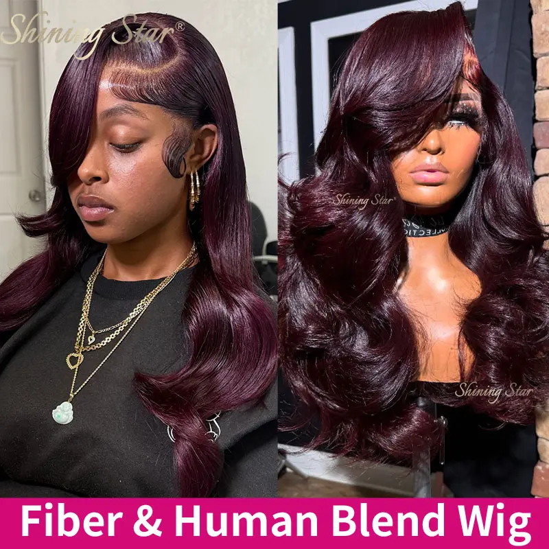 Human blend wig Jordan by Envy | Human Hair/ Synthetic Blend Wig – Wigs.com main image 4