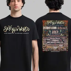 Sick New World Festival Lineup In Las Vegas NV On April 25 2026 Unisex T-Shirt