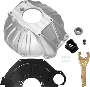 Bell Housing Kit with 11" Clutch Fork Inspection Cover Throwout Bearing Clutch Fork Boot Compatible with 1959-1988 Chevy Chevelle Malibu Impala Caprice Corvette Camaro Replacement for 3899621