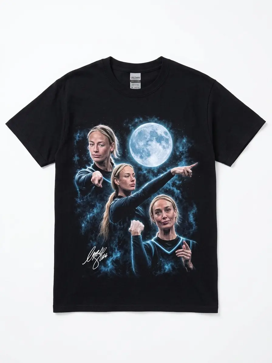 Sophie Cunningham 3 Moon Shirt, 3 Lina Magull Moon Graphic Tee Funny Women Sports Humor T-Shirt, Men's Sophie Cunningham-3 Moon Graphic Tee