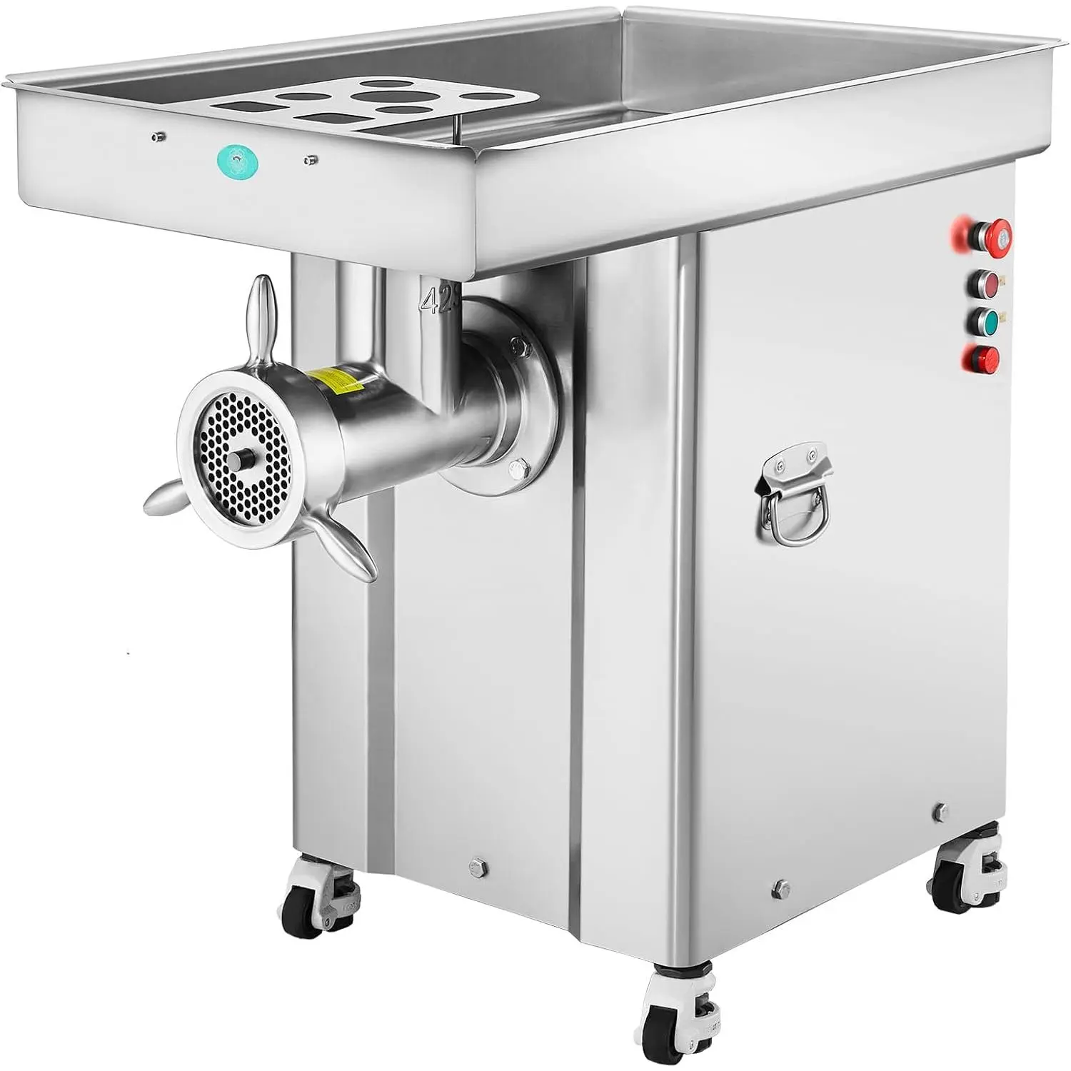 VEVOR Commercial Electric Meat Grinder, 36.7Lb/Min Cabinet Meat Grinder, 4000W Industrial Grinder with Blade, Grinding Plate, Stainless Steel Meat Mincer Machine for Kitchen, Restaurant