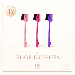 1 PCS Hair Edge Double Sided Edge Control Brush and Eyebrow Comb Hair Styling Brush
