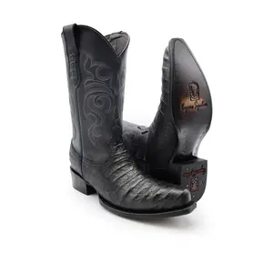 2535005001 - Vaquero Signature Men's Snip Toe Boots Coco-Belly Print Black