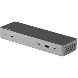 Startech 96 watt Thunderbolt 3 Dock with USB-C Host Compatibility - Dual 4K 60Hz DisplayPort 1.4 or Dual HDMI 2.0 Monitors - Single 8K