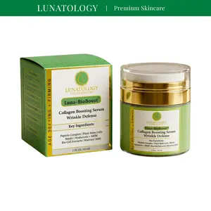 LUNATOLOGY Luna-BioBoost(TM) Collagen Boosting Serum – Skin Elasticity Support Serum for Reducing the Appearance of Wrinkles & Fine Lines – 60 ml / 2 fl oz
