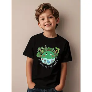 1Interesting Earth Day T-Shirts for Kids Featuring Nature And Trees, 180G