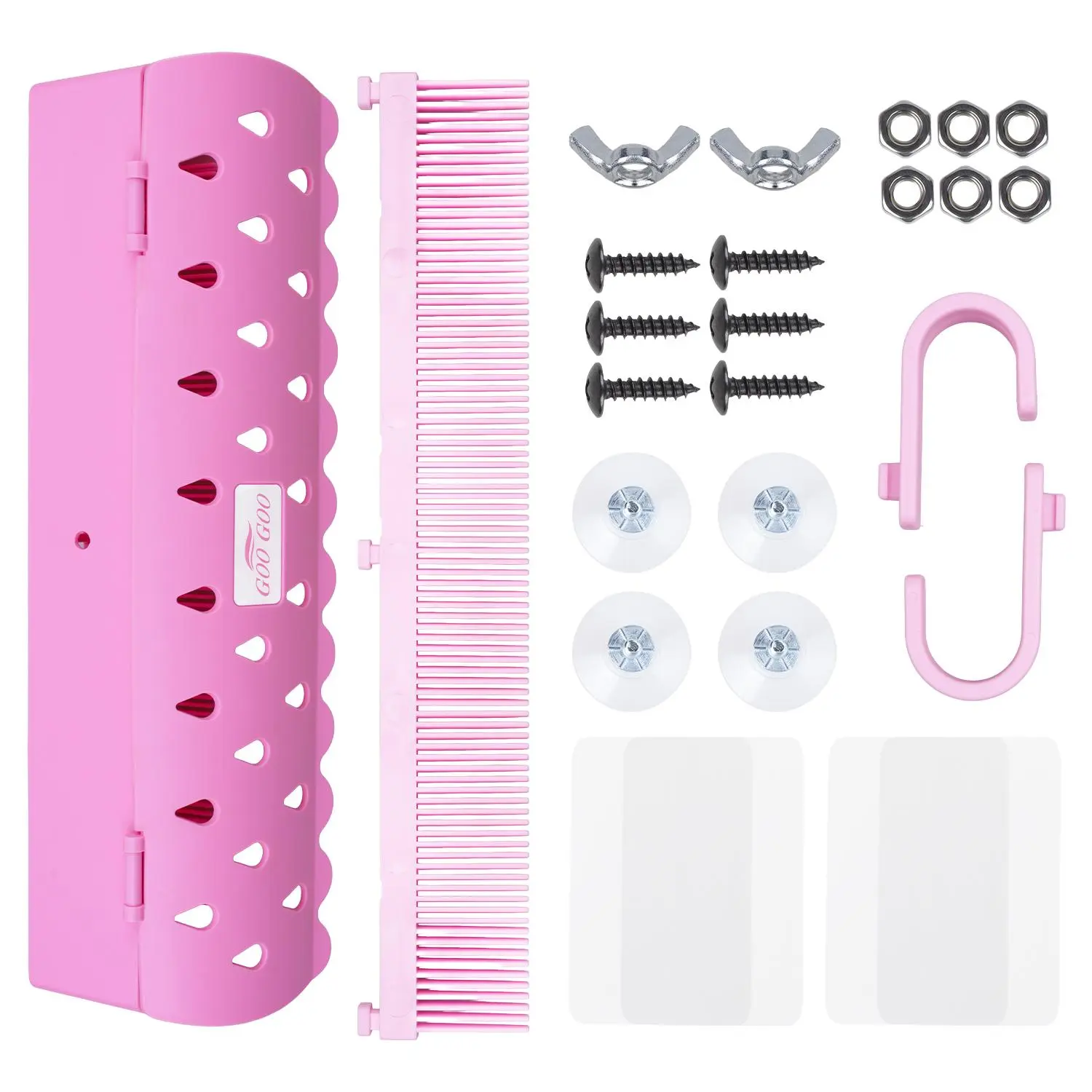 GOO GOO Hair Extension Holder And Hanger Stand For Styling, 4 Installation Modes With Tool, Pink Hair Extension Holder Designed To Securely Hold Your Extensions For Washing, Styling, Packing And Storing summer hairstyles #summerwins #SummerFinds