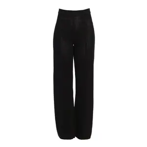 Black Fortuna Sweater Knit Pants