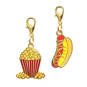 Hotdog & Popcorn Pet Charm Set