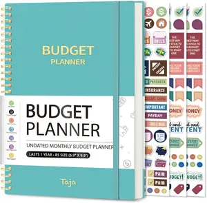 Budget Planner - Monthly Budget Book with Expense Tracker Notebook, Undated Bill Organizer & Finance Planner to Take Control of Your Money, 2024-2025 Account Book to Manage Your Finances-Blue