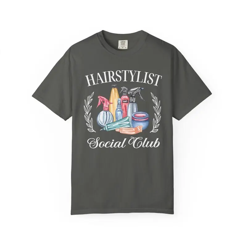 Comfort Colors Hair stylist shirt, Hairdresser Tshirt , Hairdresser shirt, Hairstylist tshirt, Custom Hair Salon, Hairstylist Branding Medium Tops Womenswear Summer