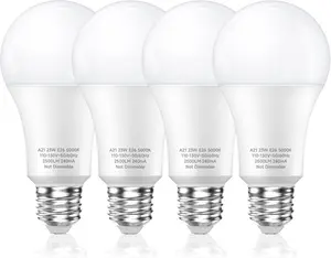 150 Watt LED Light Bulbs, Daylight White 5000K, 2500 Lumens Super Bright LED Bulbs, E26 Base, A21 LED Bulbs 23W Energy Saving, Non-Dimmable Bulbs for Living Room, Electric Light Bulbs 4 Packs