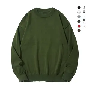 Vintage Crew Neck Sweater Soft Cozy Multi Color Black White Gray Green Red Brown Casual Daily Autumn Winter Must Have Fashion Staple Classic Hoodie Menswear Tops Crewneck Long Sleeve fall sweaters FallFreshness