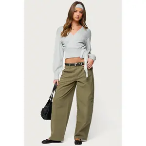 Jadah Low Rise Baggy Cargo Pants