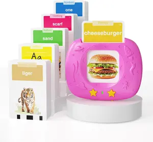 HOMESTEC Toddler Talking Flash Cards with American Accent and 288 Sided Cards for Speech Therapy Learning Montessori Sensory Play for Boys and Girls Ages 3 to 6 Easter Basket Stuffer (288 Sided Cards)