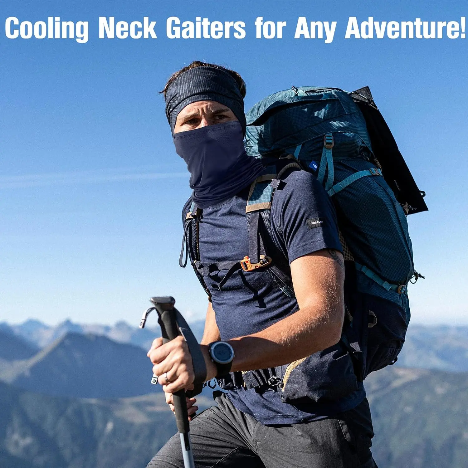 6 Pack Neck Gaiter for Men Women Gator Summer UV Dust Mask Cooling