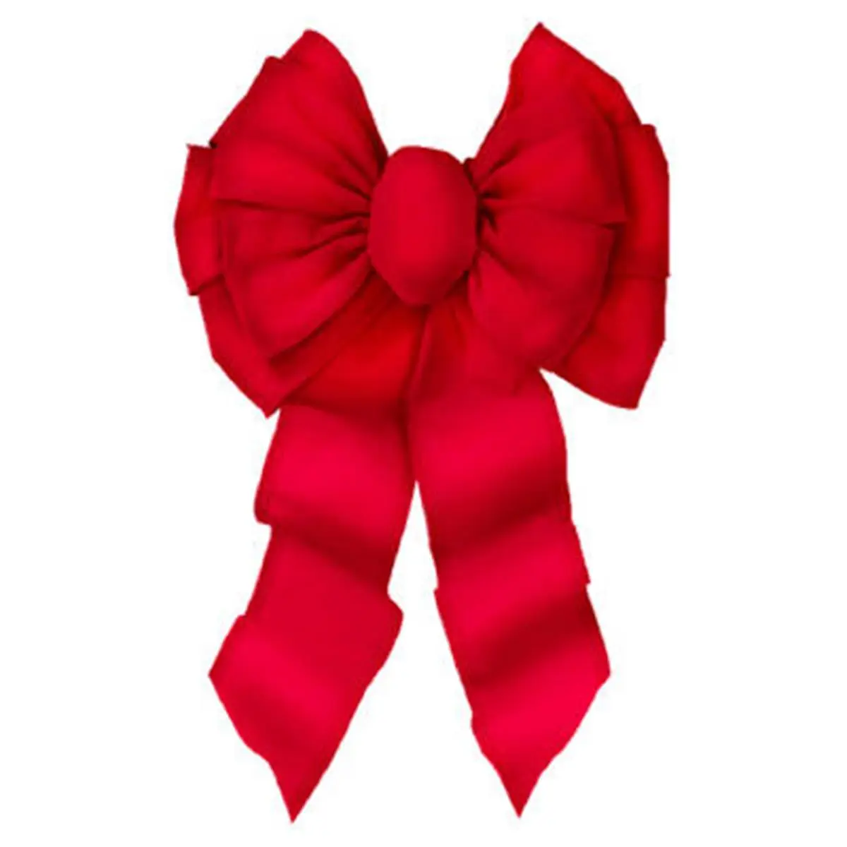 212 MAIN 7372 Deluxe Velvet Wired Bow - 11-Loop Holiday Trim, Red, 14x28x2 in Festive Home & Party Supply
