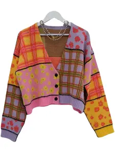 Broken Priest Love Knitted Multicolor Sweater, Soft & Cozy Design, Perfect Gift for Loved Ones, Ideal for Daily Wear