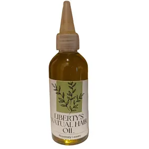80 ml  Liberty's Organic Rosemary Infused Natural Hair Oil for Hydration, Strength, Nourishment & Comfort - 80ml Bottle Haircare