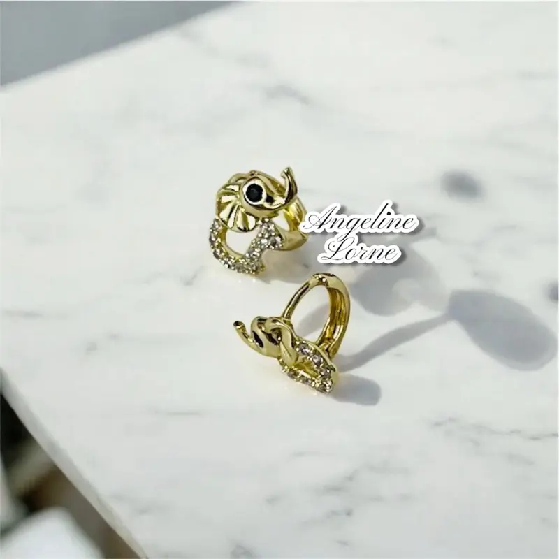 Hoop small 25mm Laminado 14k capas Oro Real Alta Calidad Uso Diario