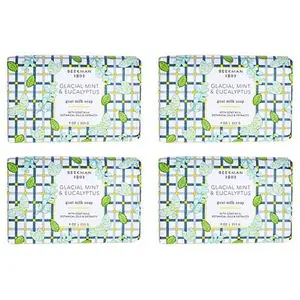 Beekman 1802 Goat Milk Glacial Mint & Eucalyptus Bar Soap 4-pack AS