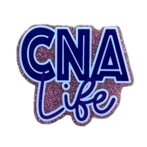 CNA Life Acrylic Add On for Badge Reel - Personalized Accessory with Velcro & Sticker Adhesive Options supplier