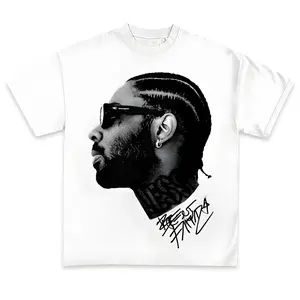 👕Brent Faiyaz shirt Sonder Rapper pattern T-shirt retro rap hip-hop Merch casual top