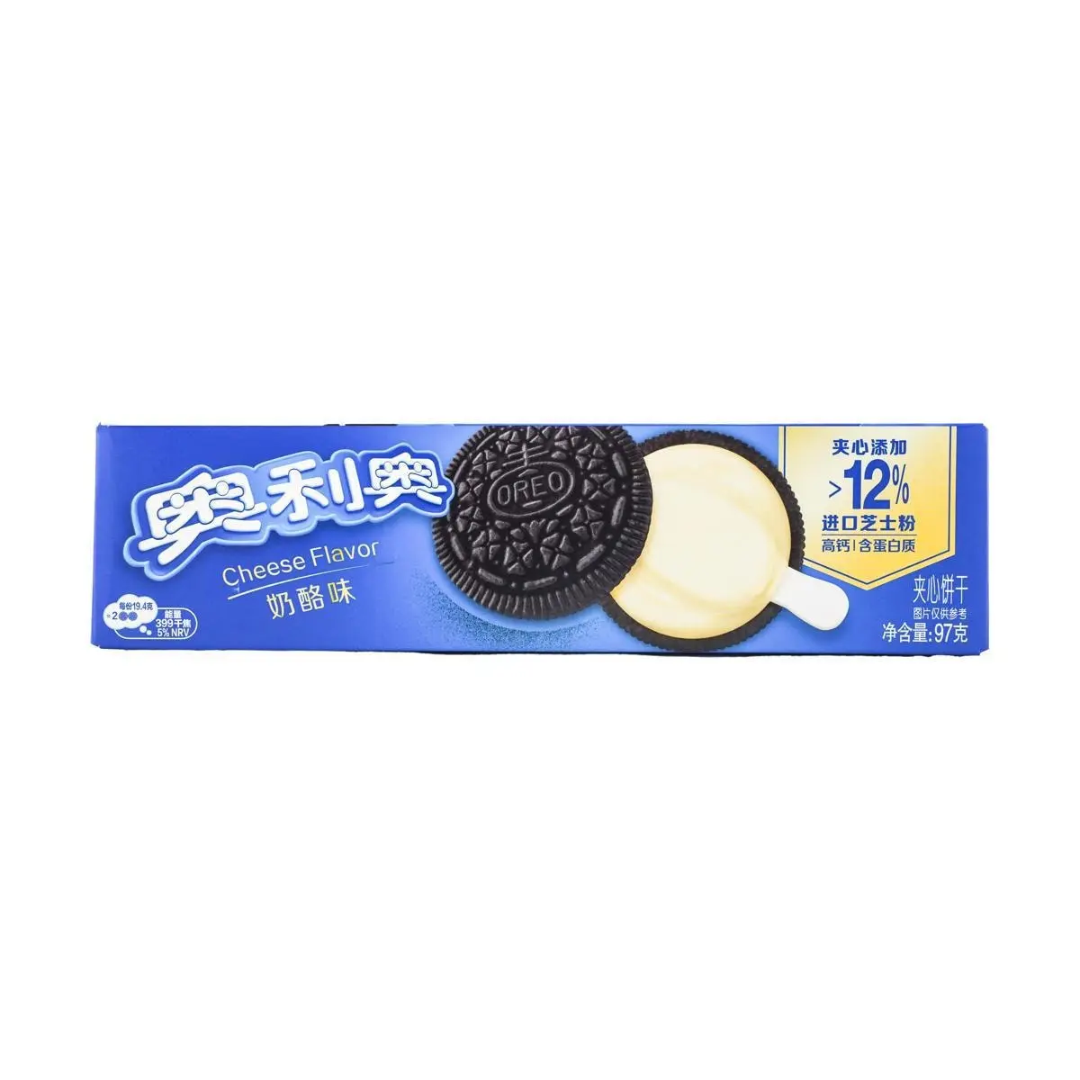 OREO Cream Cheese Sandwich Cookies, Mainland China Edition, 97g - Delicious Snack for Parties & Everyday