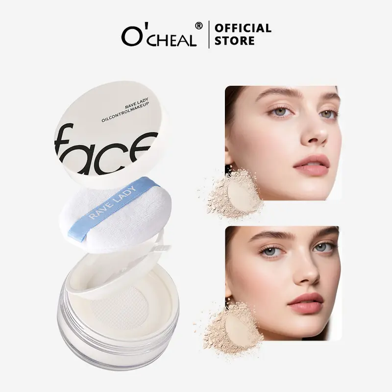 RAVE LADY Make-up Powder, Translucent Loose Setting Powder, Matte, Oil Control, Waterproof, Proeless,24h Longlasting Talc Free Face Powder loose face powder
