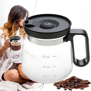 16oz Glass Coffee Mug with Lid, Creative Coffee Cup, Comfortable Grip Handle, 4.9in Height 3.8in Width, Daily Drinkware for Home Office Use, Thoughtful Valentine’s Day Gift