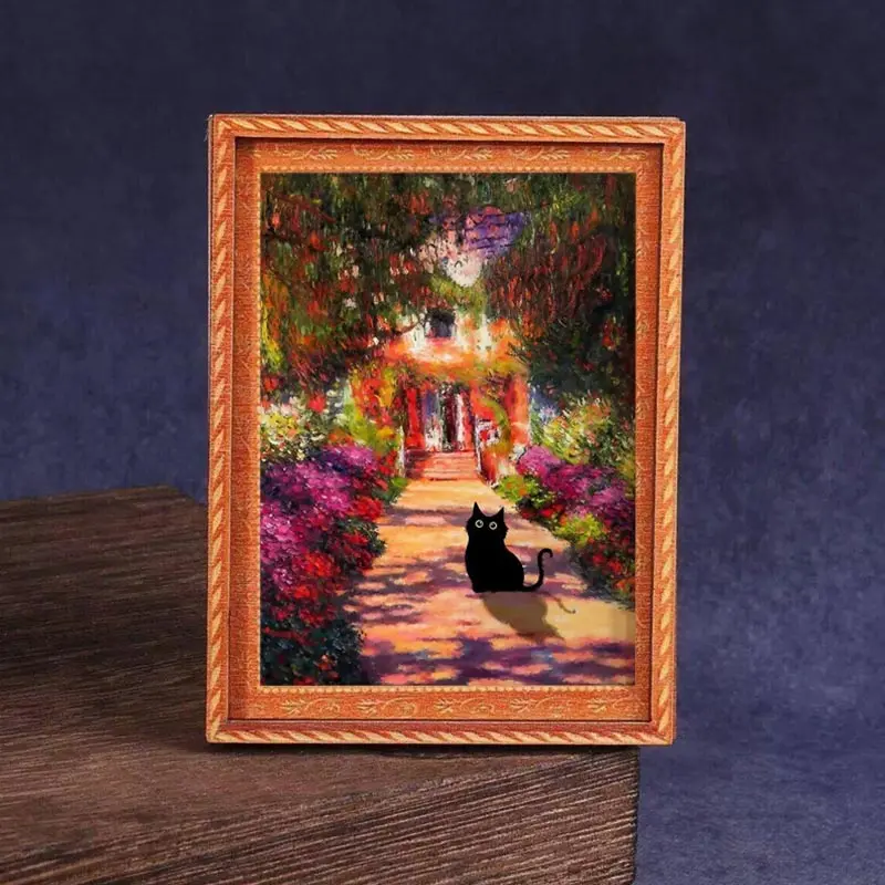 1pc Cute Garden Cat Refrigerator Decorating Magnet, Fridge Magnet, Cute Magnets for Fridge, Decorative Fridge Magnets, Magnetic Item, Fun Kitchen Decor, Valentine's Day Gift, Home Decoration for Bedroom & Dishwasher, Perfect for Friends & Family