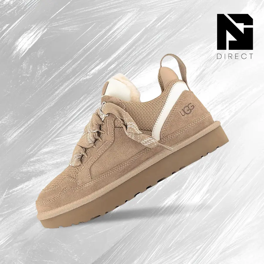 UGG Lowmel Sand (Kids)– Big Kids Lifestyle Sneakers – shoes for youth/women - Vintage - Autumn & Winter & Spring & Summer-Classic Warm Shoes, Comfort & Cozy-Home to Urban Casul Outings- back to school –1152410K SAN