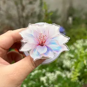 Pastel Flower MagSafe Phone Grip – Soft Floral Magnetic Pop Socket & Kickstand – Elegant Phone & Kindle Accessory