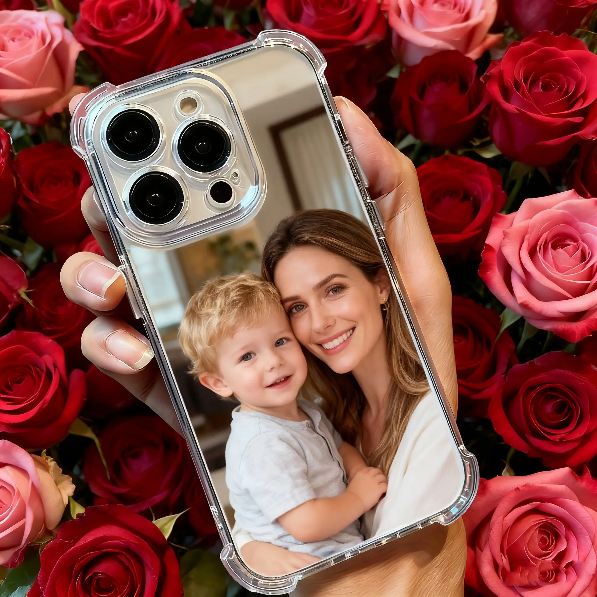 DIY Transparent PC Cellphone Case - High-End Shockproof Accessories for iPhone 12/13/14/15/16/17 Pro Max Plus, Supports Personalized Design, Private Photos, Custom Themes, Ideal for Gifting