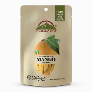 Himalayan Chef Freeze-Dried Fruit – 15g/Each Freeze-Dried Mango | Organic Fruits Snacks, Healthy Snacks for Kids & Adults | Drieds Fruits, Baby Snacks, Gluten-Free