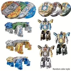 6-Pack Transformable Fidget Spinners 🌀🤖 - Rotating Spinner Sensory Toy for Teens, DIY Robot Mecha Chain, Back-to-School Class Reward, Black Friday Deal: Ideal Holiday Gift 🎁