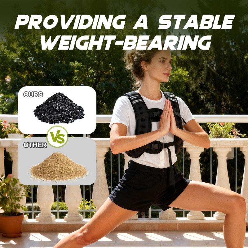 12LB Black Adjustable Weight Vest, Gym & Running Great Workout Companion for Men & Women, Good for Fitness