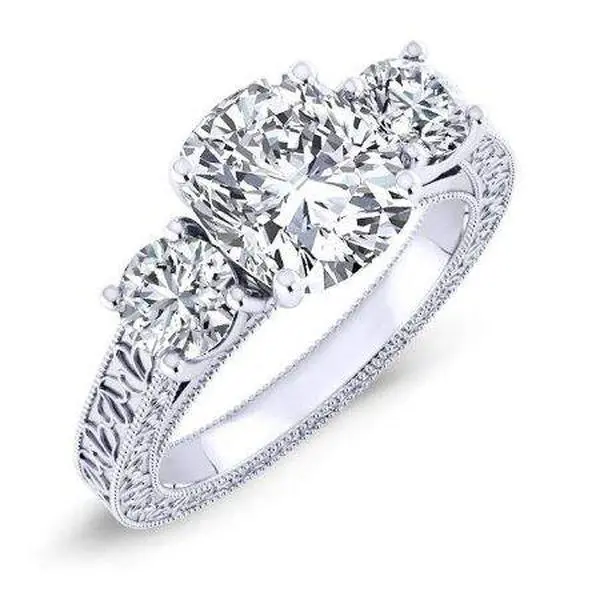 Belladonna - Cushion Moissanite Engagement Ring