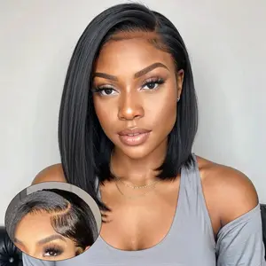 [Giving Sale] West Kiss Straight 13x4 Lace Front Bob Wig Human Hair Pre-Plucked With Baby Hair Natural Hairline
