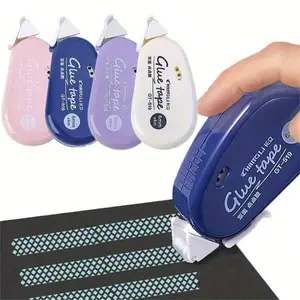 Double-Sided Adhesive Dots Glue Tape, Durable Double Sided, Acid Free & Archival-Safe, Permanent Tape Roller Tape Runner, Adhesive Tape Dispenser For Crafts And Scrapbooking, Sticky Glue Tape Runner Scrapbooking Supplies For Adults