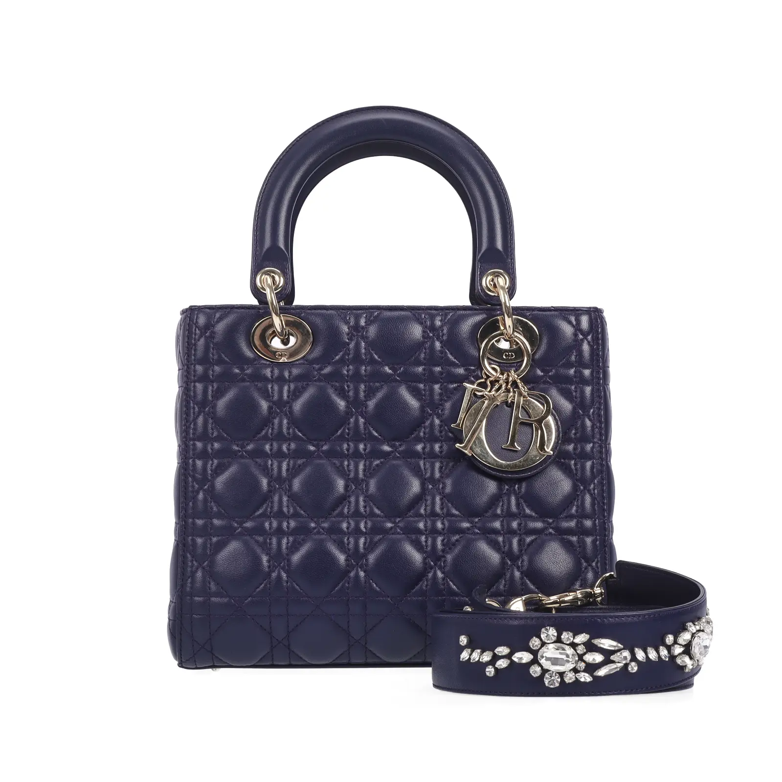 Pre-owned Dior Lambskin Shoulder Bags Glamorous Shoulder Bag Lady Blue, Style 59028853 xhsp, Glamorous Shoulder Bags