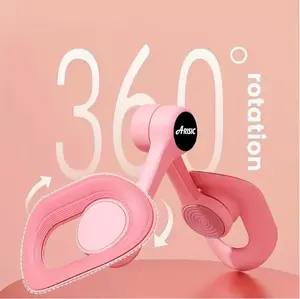 Arisic 360° Rotating Muscle Exerciser Thigh & Pelvic Floor Exerciser Ergonomic Handheld Design for Legs Back Arms Durable PP Material Home Gym Tool for Unisex Workout